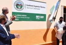 Palmieri participó del lanzamiento de la carrera de Acompañante Terapéutico en Sierra Colorada