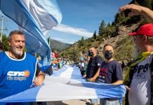 Marcha de laCTA Autónoma por la soberanía