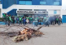 ATE protesta en el municipio de Valcheta