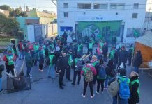 ATE comenzó el paro de nacionales con una protesta en PAMI