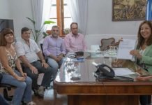 La Gobernadora Carreras recibió a la nueva conducción de UNTER