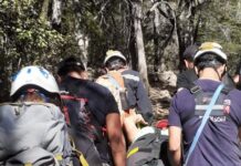 Rescataron a una mujer accidentada en la confluencia del río Azul