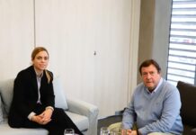 Reunión Soria y Weretilneck por la ruta 22