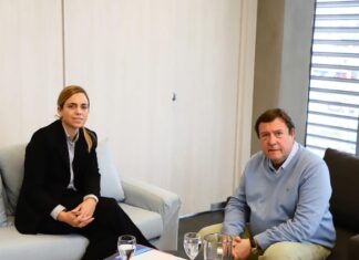 Reunión Soria y Weretilneck por la ruta 22
