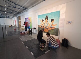 Murales en vivo en el Juan Sánchez