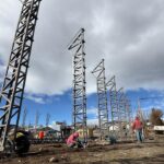 Bariloche: la construcción del gimnasio de Arrayanes comienza a tener forma